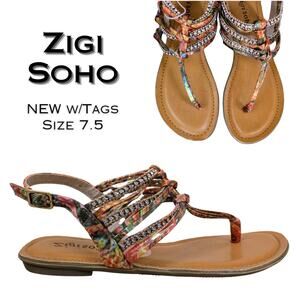 Zigi Soho Multicolor Strappy Sandals